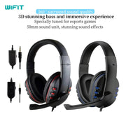 WIFIT Wired Gaming Earphones with 3.5mm Jack and Microphone