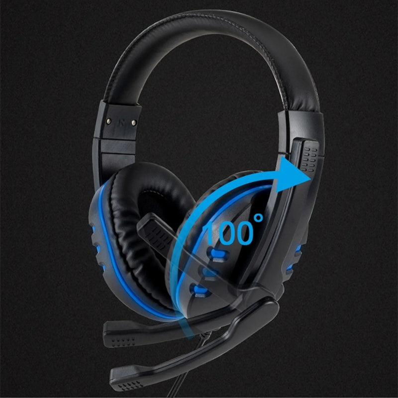 WIFIT wired gaming earphones with 3.5mm jack suitable for computer gaming, PC chatting, and with microphone, plug and play - Lacatang Shop