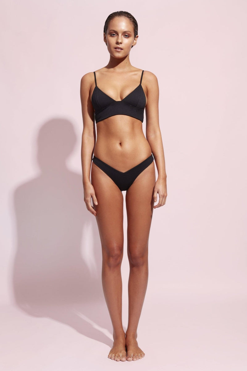 Wildaster Paige Bralette Bikini Top - Jet - Lacatang Shop