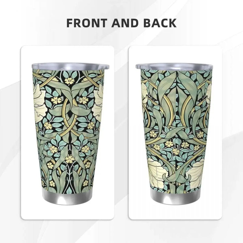 William Morris - Pimpernel 20oz Stainless Steel Insulated Thermal Coffee Car Cup Cold Hot Mugs Vacuum Flask - Lacatang Shop