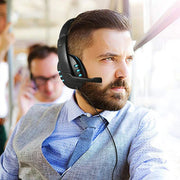 Wired Earphone HiFi Headphones 3.5mm Wired Gamer Headset Deep Bass Over - Ear Headphone with Mic for XBOX ONE/SWITCH - Lacatang Shop