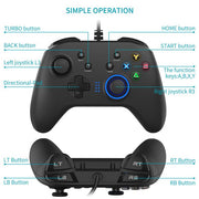 Wired Gaming Controller Joystick Gamepad with Dual - Vibration - Lacatang Shop