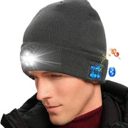 Wireless Bluetooth LED Hat with Music Speakers Light - Winter Gift