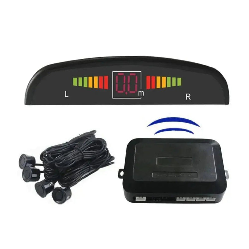Wireless Car Auto Parktronic Parking Sensor with 4 Reverse Backup Radar Monitor Detector System Display - Lacatang Shop