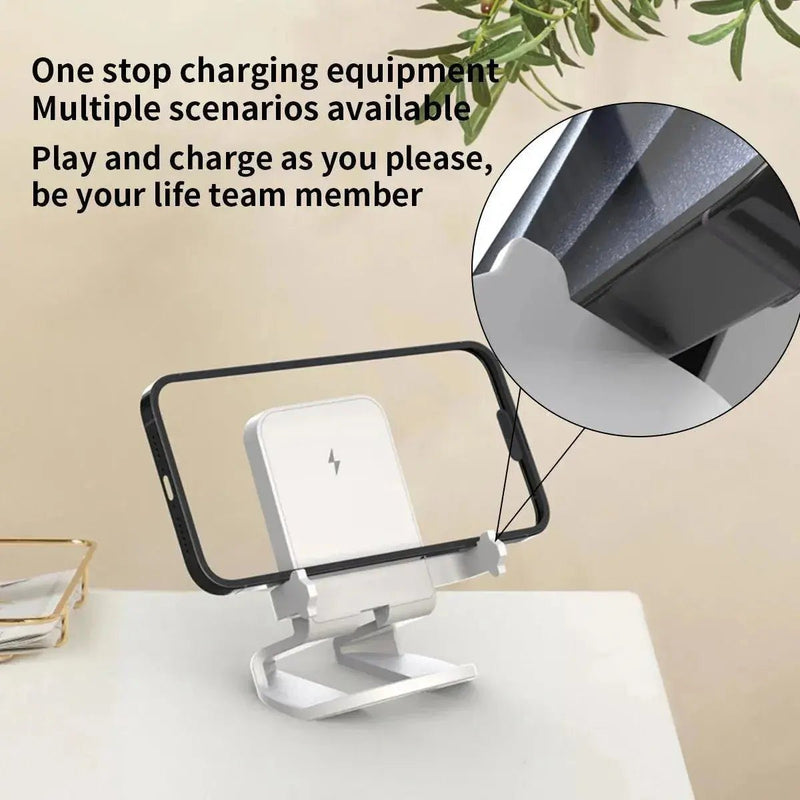 Wireless Charger 15W Suitable for iPhone Wireless Fast Charging Horizontal Vertical Dual - Purpose Phone Holder Desktop base - Lacatang Shop