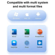 Wireless Presenter Red Laser Page Turning Pen 2.4G Volume Remote Control PPT Presentation USB PowerPoint Pointer Mouse - Lacatang Shop