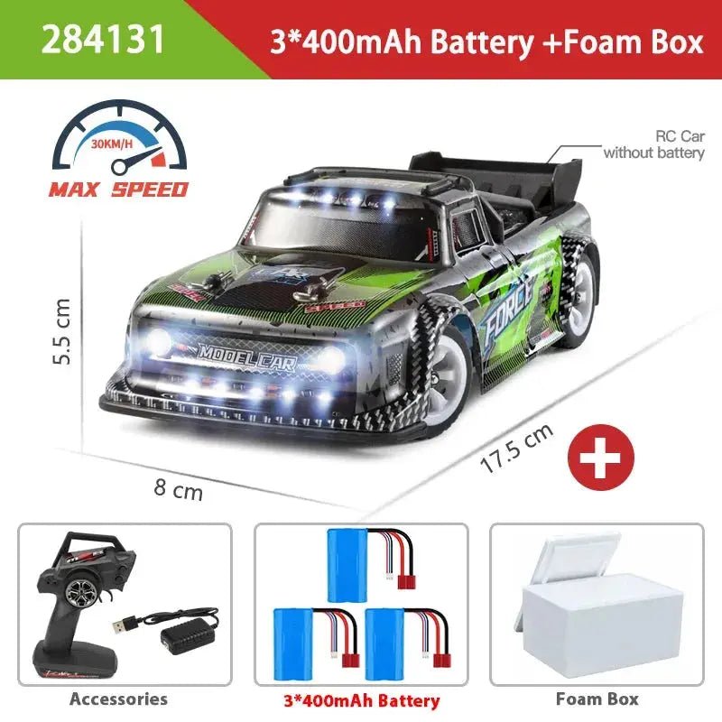 WLtoys 1:28 284131 284161 2.4G High - Speed 4WD Mini RC Racing Car - 30KM/H Remote Control Drift Toy for Kids and Gifts - Lacatang Shop
