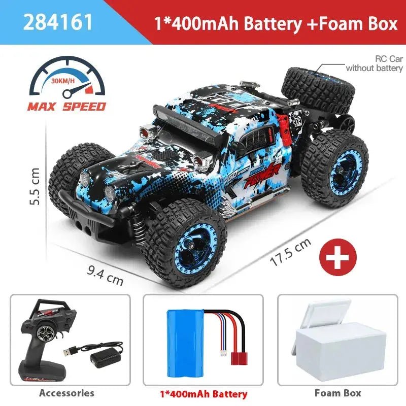 WLtoys 1:28 284131 284161 2.4G High - Speed 4WD Mini RC Racing Car - 30KM/H Remote Control Drift Toy for Kids and Gifts - Lacatang Shop