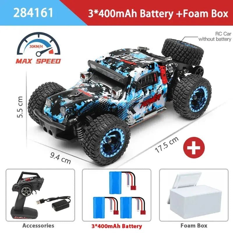 WLtoys 1:28 284131 284161 2.4G High - Speed 4WD Mini RC Racing Car - 30KM/H Remote Control Drift Toy for Kids and Gifts - Lacatang Shop