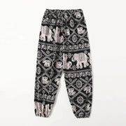 Women Casual Loose Cozy Pants Elastic Pants Feet Harem Pants Sweatpants Pants Summer Beach Pants Elastic Waistband - Lacatang Shop