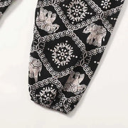 Women Casual Loose Cozy Pants Elastic Pants Feet Harem Pants Sweatpants Pants Summer Beach Pants Elastic Waistband - Lacatang Shop