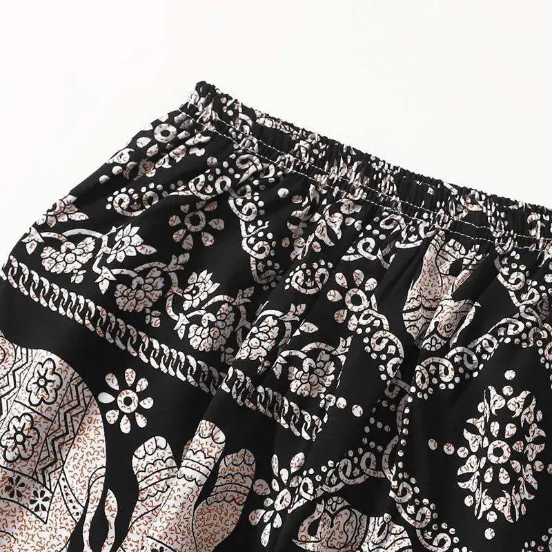 Women Casual Loose Cozy Pants Elastic Pants Feet Harem Pants Sweatpants Pants Summer Beach Pants Elastic Waistband - Lacatang Shop