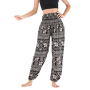 Women Red Elephant Design Loose Fit Harem Pants Hippie Workout Party Beach Pants Casual Trousers Dropshipping - Lacatang Shop