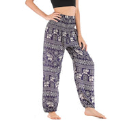 Women Red Elephant Design Loose Fit Harem Pants Hippie Workout Party Beach Pants Casual Trousers Dropshipping - Lacatang Shop