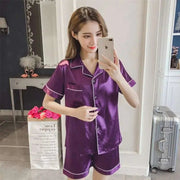 Women Silk Satin Pajamas - Lacatang Shop