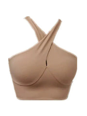 Women's Beauty Back Cross Sling Bubble Wrap Sports Bra Underwear Tube Top Women's Sexy Workout Clothes Running Yoga Suit - Lacatang Shop