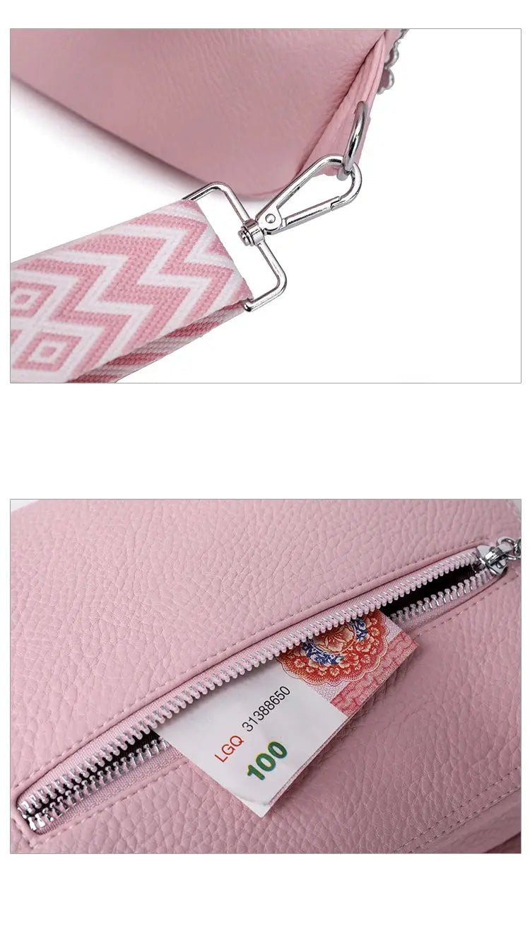 Women's Chest Bags Pure ColorPU leather Female Crossbody Bags Fashion Sports Shoulder Bag Casual Female Sling Waist Chest Pack - Lacatang Shop