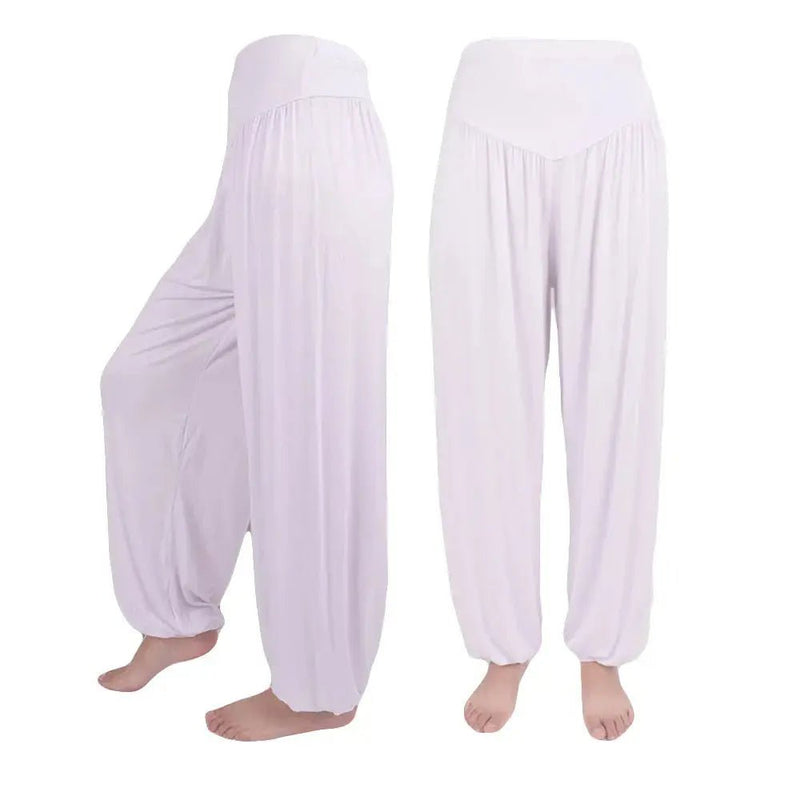 Women’s Elastic Loose Pants Casual Cotton Soft Yoga Sports Dance Pants Skin Friendly Comfortable Pants pantalones de mujer - Lacatang Shop