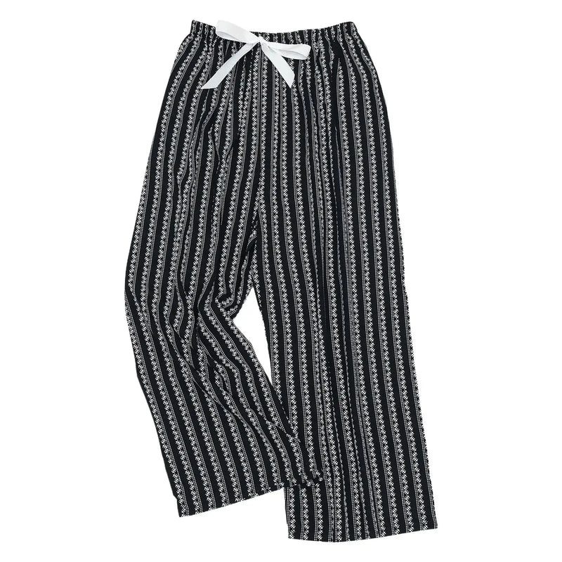 Women'S Elephant Print Wide Leg Ankle - Length Pants Spring And Summer Beach Drawstringloose Fit Females Trousers Indie Folk Pants - Lacatang Shop