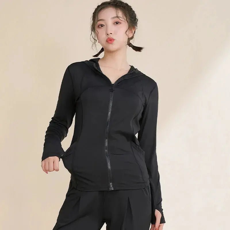 Women's Slimming Zipper Cardigan Professional Training Quick Drying Clothes - Lacatang Shop