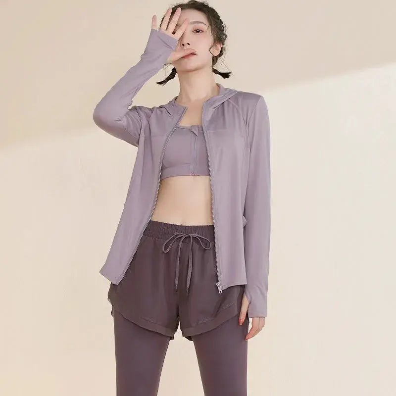 Women's Slimming Zipper Cardigan Professional Training Quick Drying Clothes - Lacatang Shop