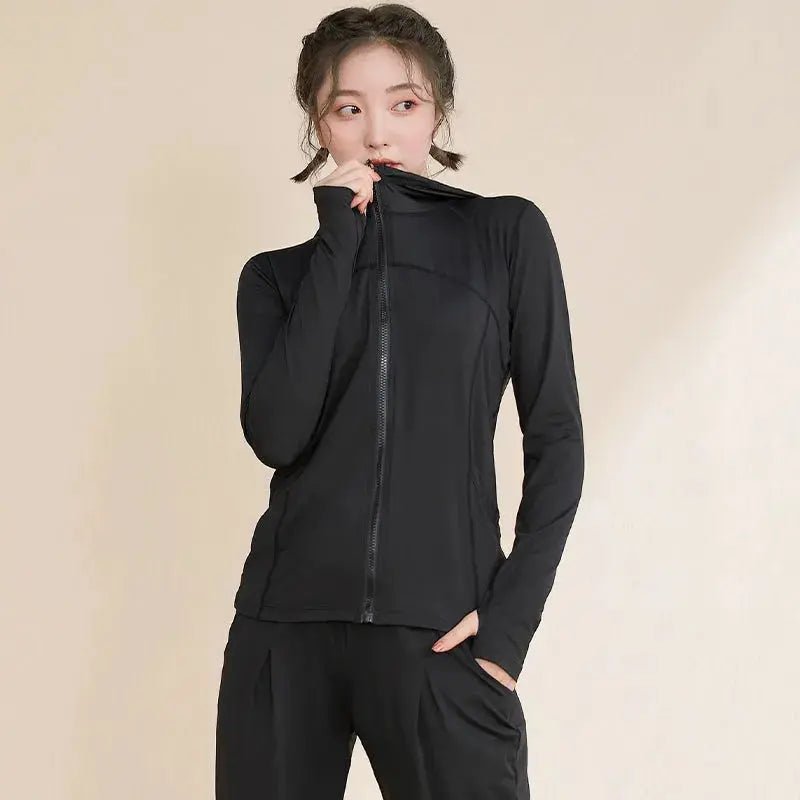 Women's Slimming Zipper Cardigan Professional Training Quick Drying Clothes - Lacatang Shop