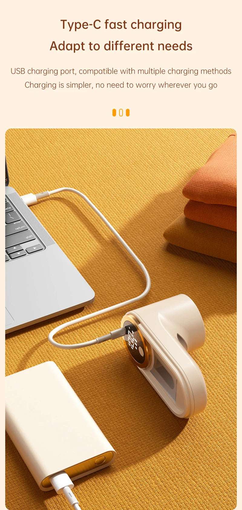 Xiaomi Digital Home Hair Ball Trimmer Electric Portable Home Fabric Shaver Rechargeable Fluff Pellet Lint Remover For Sweater - Lacatang Shop