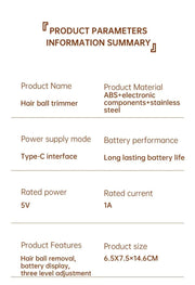 Xiaomi Digital Home Hair Ball Trimmer Electric Portable Home Fabric Shaver Rechargeable Fluff Pellet Lint Remover For Sweater - Lacatang Shop