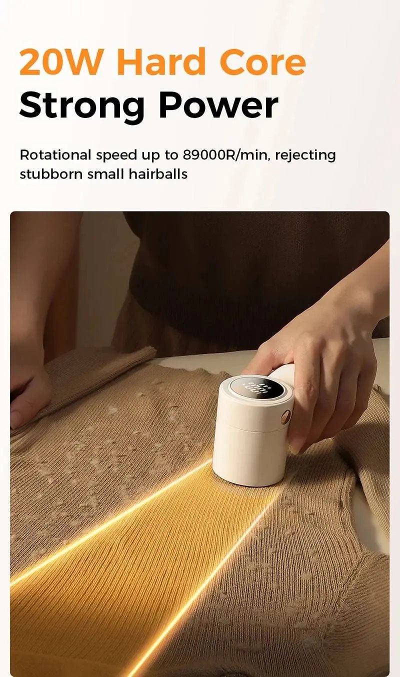 Xiaomi Electric Lint Remover for Clothing Portable Hair Ball Trimmer Rechargeable Fabric Shaver 3 - Speeds with Digital Display - Lacatang Shop