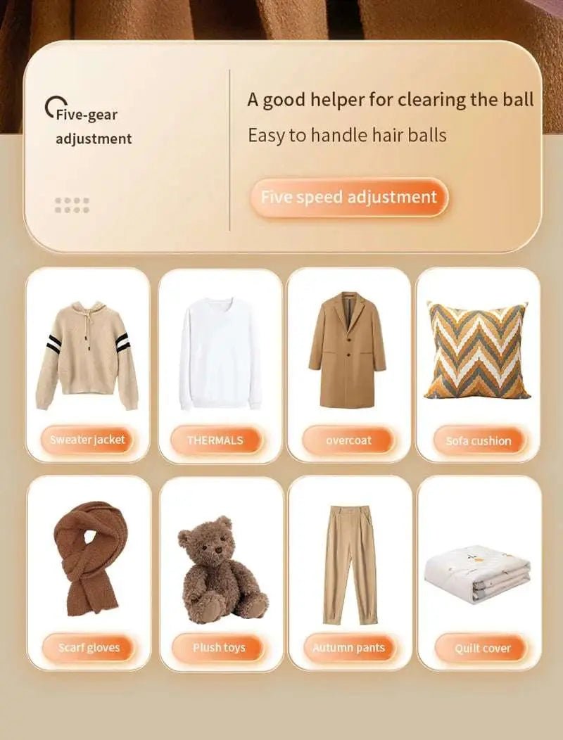 Xiaomi Electric Lint Remover USB Rechargeable Intelligent Digital Display Hairball Trimmer Portable Clothes Shaver 5 Gear Razor - Lacatang Shop