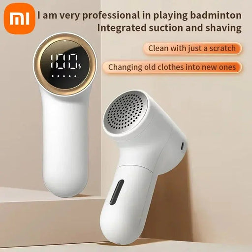 Xiaomi Electric Lint Remover USB Rechargeable Intelligent Digital Display Hairball Trimmer Portable Clothes Shaver 5 Gear Razor - Lacatang Shop