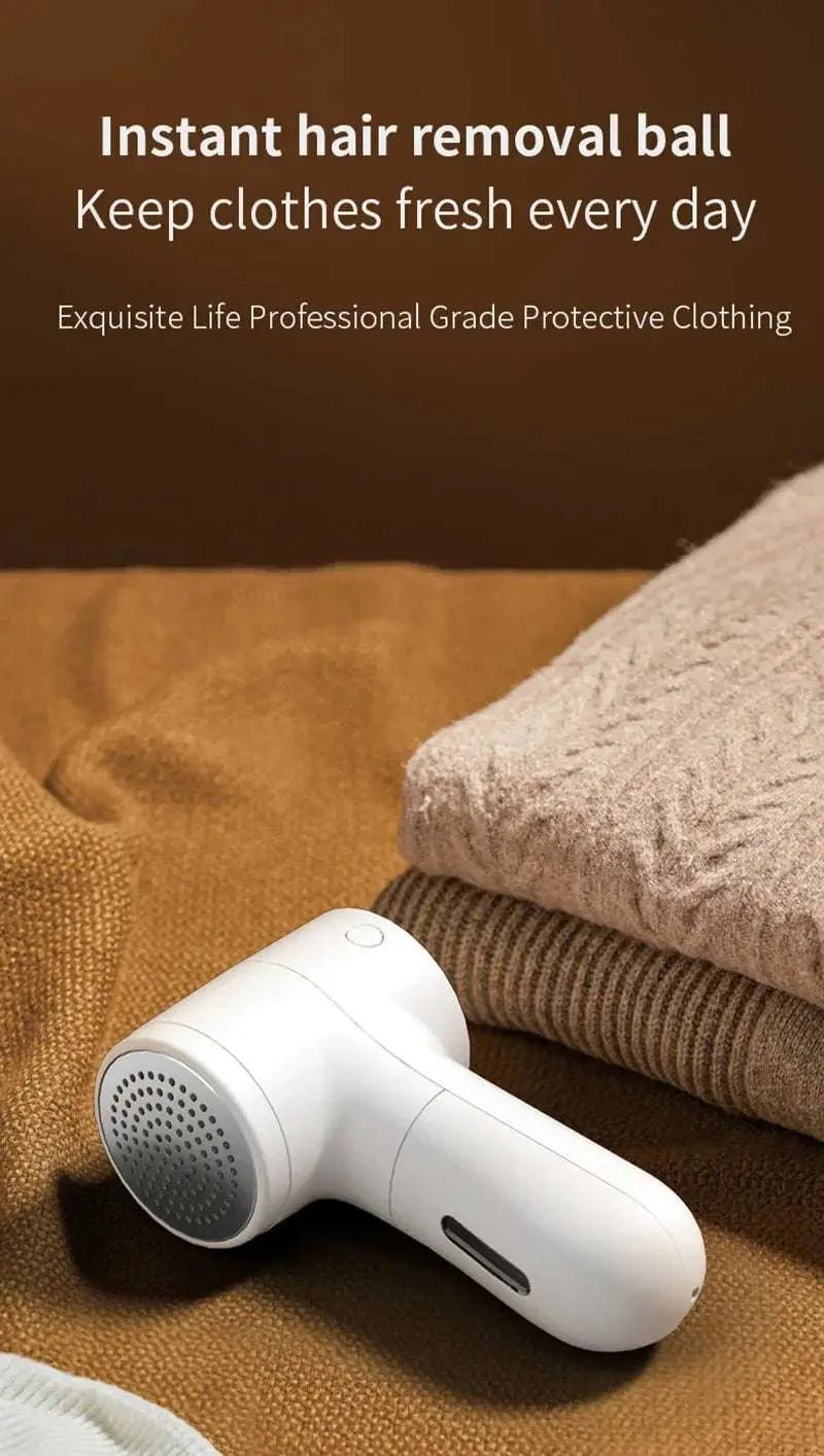 Xiaomi Electric Lint Remover USB Rechargeable Intelligent Digital Display Hairball Trimmer Portable Clothes Shaver 5 Gear Razor - Lacatang Shop